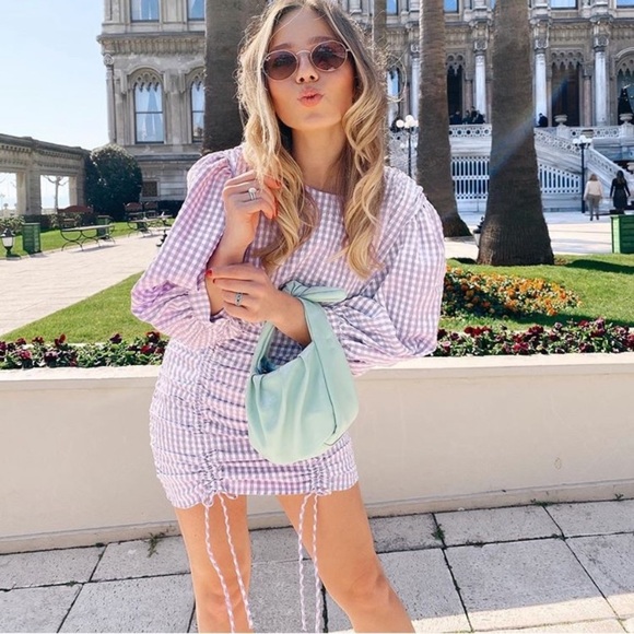 Zara | Dresses | Zara Lilac Gingham 